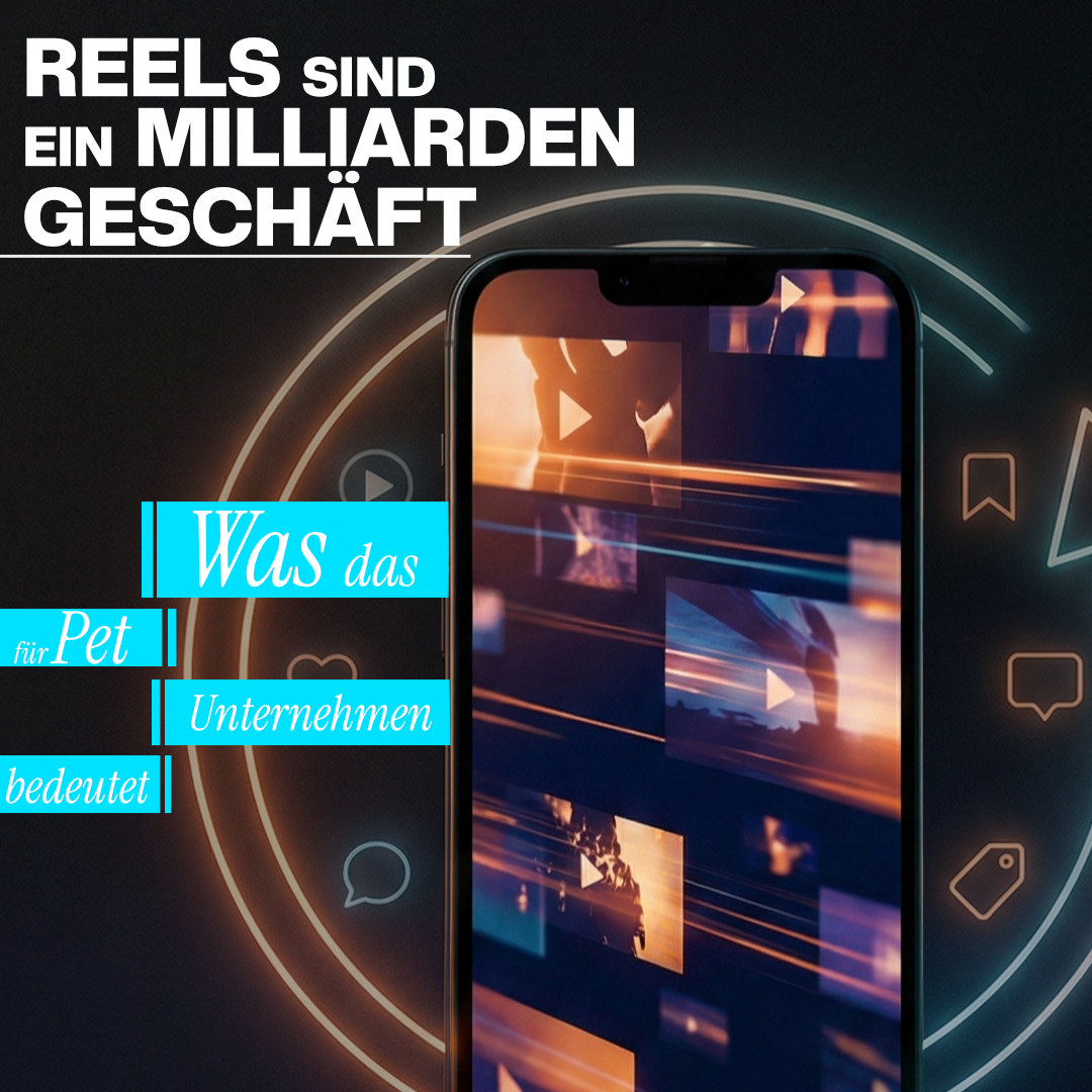 Meta-Reels als Wachstumsformat mit Smartphone-Display; Bezug zu Instagram und Facebook, ergänzt durch Markenname Luxregia, visuellem Verlauf und klaren Kontrasten.